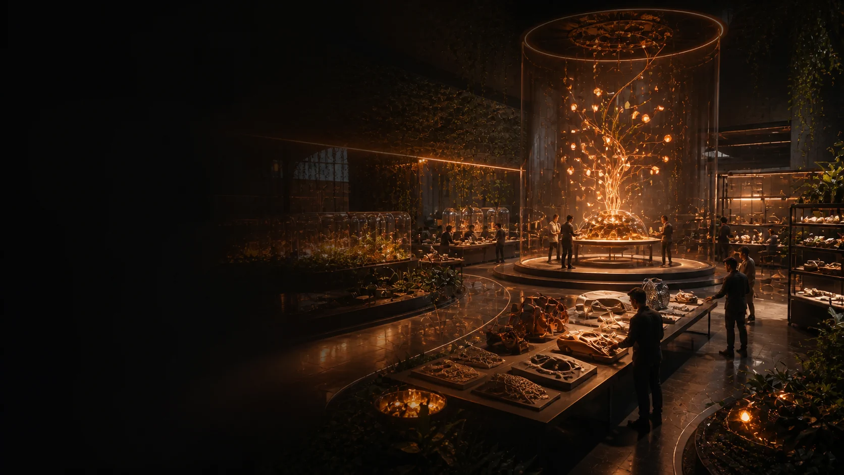 A future prototype garden where a human product team turns customer evidence into one tested product direction.